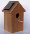 The solar powered bird house