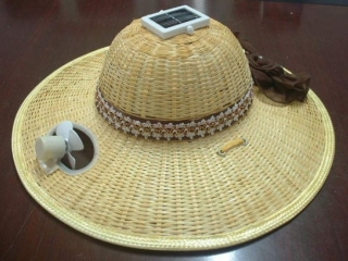 The solar powered straw hat