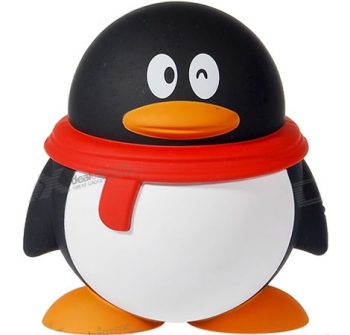 Solar powered nodding penguin